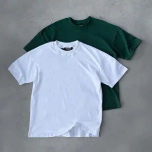 Drop Shoulder T-Shirt - Forest Green